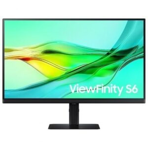 Monitor Profesional Samsung ViewFinity S6 S27D600UAU 27"/ QHD/ Regulable en altura/ Negro