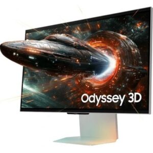 Monitor Gaming Samsung Odyssey 3D G90XF S27FG904XU 27"/ 4K/ 1ms/ 165Hz/ 3D/ Multimedia/ Regulable en altura/ Plata