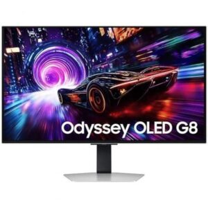 Monitor Gaming Samsung Odyssey OLED G8 S32FG812SU 32"/ 4K/ 0.03ms/ 240Hz/ Multimedia/ Regulable en altura/ Plata
