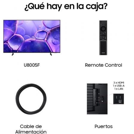 Televisor Samsung LED Crystal UHD U8005F TU75U8005FU 75"/ Ultra HD 4K/ Smart TV/ WiFi - Imagen 3