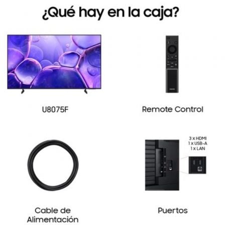 Televisor Samsung LED Crystal UHD TU75U8075FU 75"/ Ultra HD 4K/ Smart TV/ WiFi - Imagen 3
