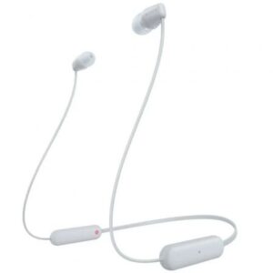 Auriculares Inalámbricos Intrauditivos Sony WI-C100/ con Micrófono/ Bluetooth/ Blancos