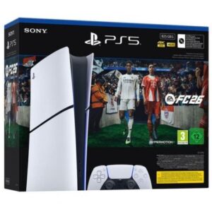 Consola Sony Playstation 5 - PS5 Slim Digital 825GB/ Incluye Mando Dual Sense y Juego EA Sports FC 26