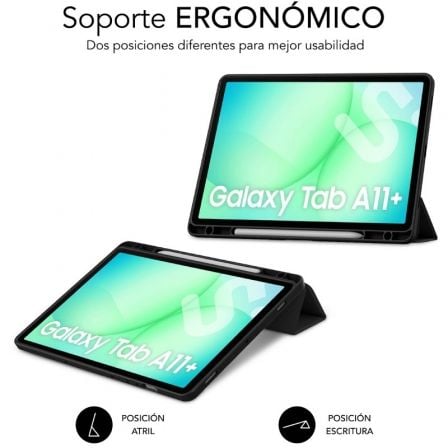 Funda Subblim Clear Shock Case para Samsung A11+/ Negra - Imagen 2