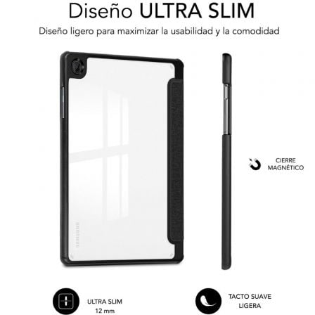 Funda Subblim Clear Shock Case para Samsung A11+/ Negra - Imagen 5