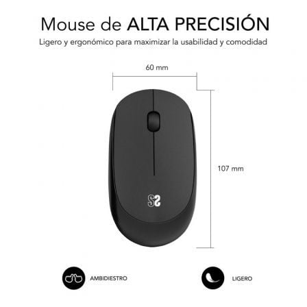 Ratón Inalámbrico Subblim Business Plus Silencioso/ Hasta 1200 DPI - Imagen 2