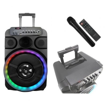 Altavoz Portable con Bluetooth Sunstech Muscles 12/ 40W/ 1.0