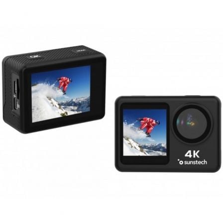 Cámara Digital Deportiva Sunstech Adventure 4K/ 16MP/ Ángulo de visión 170º/ Negra - Imagen 2