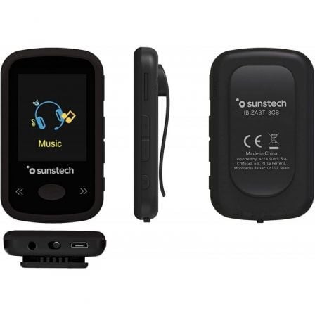 Reproductor MP4 Sunstech IbizaBT/ 8GB/ Pantalla 1.8"/ Radio FM/ Negro - Imagen 2