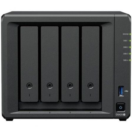 NAS Synology Diskstation DS425+/ 4 Bahías 3.5"- 2.5"/ 2GB DDR4/ Formato Torre