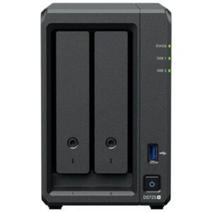 NAS Synology Diskstation DS725+/ 2 Bahías 3.5"- 2.5"/ 8GB DDR4/ Formato Torre