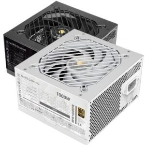 Fuente de Alimentación Mars Gaming MPB1000SI/ 1000W/ Ventilador 12cm/ 80 Plus Gold/ Blanca