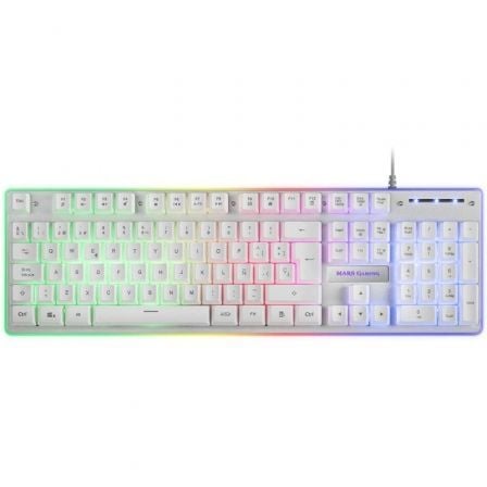 Pack Gaming Mars Gaming MCPX/ Teclado H-MECH + Ratón Óptico + Alfombrilla/ Blanco - Imagen 2