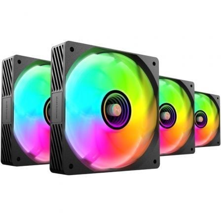 Pack 4 Ventiladores Mars Gaming MF-SI4KIT/ 12cm + HUB + Mando a Distancia/ ARGB - Imagen 2