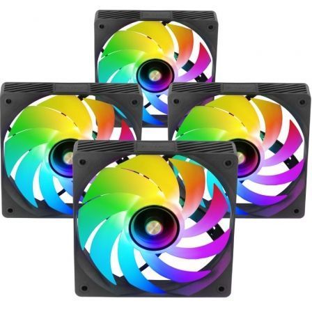 Pack 4 Ventiladores Mars Gaming MF-SI4KIT/ 12cm + HUB + Mando a Distancia/ ARGB - Imagen 5