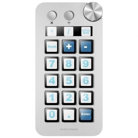 Control Deck Mars Gaming MSD-NEO/ 15 Teclas LCD/ 1 Rueda/ 2 Botones/ Blanco - Imagen 2