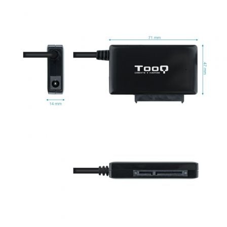 Adaptador para Discos Duros 2.5"/3.5" Tooq TQHDA-01A/ USB 3.0 Macho - SATA - Imagen 2