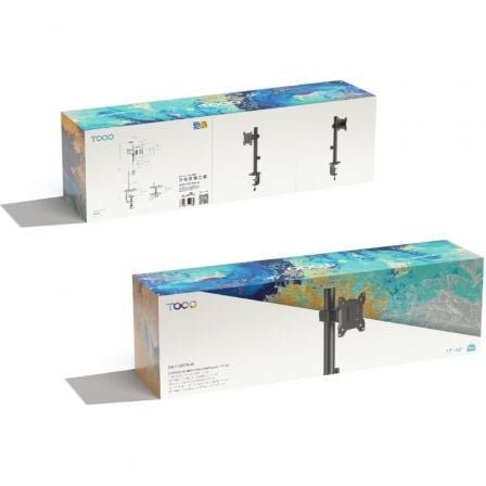 Soporte de Mesa para Monitor TooQ DB1130TN-B/ Giratorio/ Inclinable/ hasta 10kg - Imagen 4