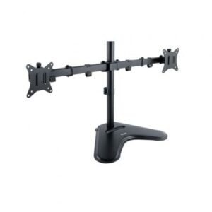 Soporte de Sobremesa para 2 Monitores TooQ DB1702TN-B/ Giratorio/ Inclinable/ hasta 9kg
