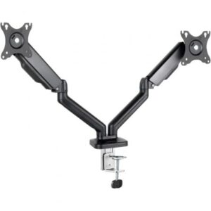 Soporte de Mesa para 2 Monitores TooQ DB5132TNR-B/ Giratorio/ Inclinable/ hasta 9kg