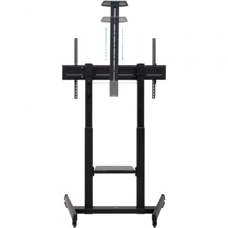 Soporte de Suelo Inclinable con Ruedas TooQ FS20406HM-B para TV de 60-100"/ hasta 120kg - Imagen 2
