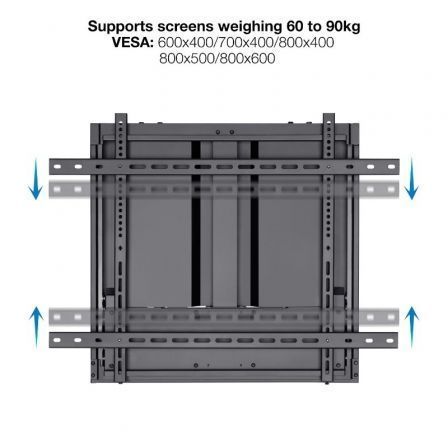 Soporte de Pared TooQ LPHA7090 para Pantallas Interactivas de 70-90"/ hasta 55kg - Imagen 2