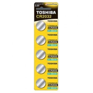 Pack de 5 Pilas de Botón Toshiba CR2032/ 3V