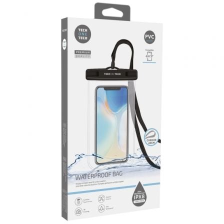 Funda Universal Impermeable para Smartphone Tech One Tech TEC2850/ Hasta 7" - Imagen 2