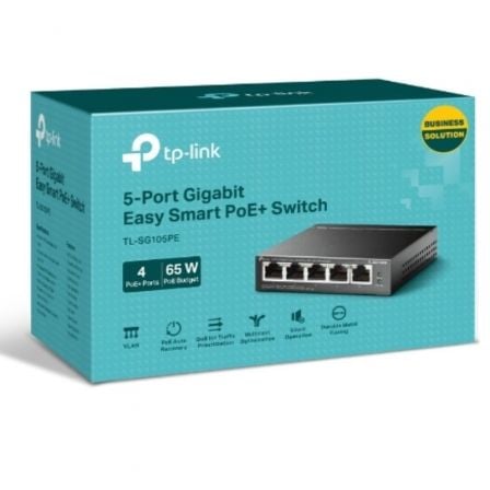 Switch TP-Link TL-SG105PE 5 Puertos/ RJ-45 10/100/1000 PoE - Imagen 4