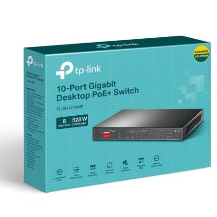 Switch TP-Link TL-SG1210MP 10 Puertos/ RJ-45 10/100/1000/ PoE+ - Imagen 4
