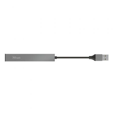 Hub USB 2.0 Trust Halyx/ 4xUSB/ Gris - Imagen 4