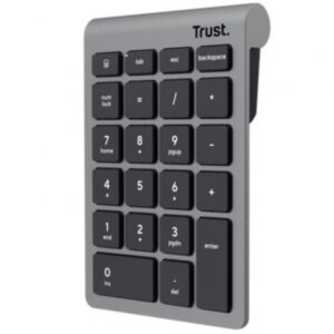 Teclado Numérico Inalámbrico Trust Xalas Wireless/ Plata