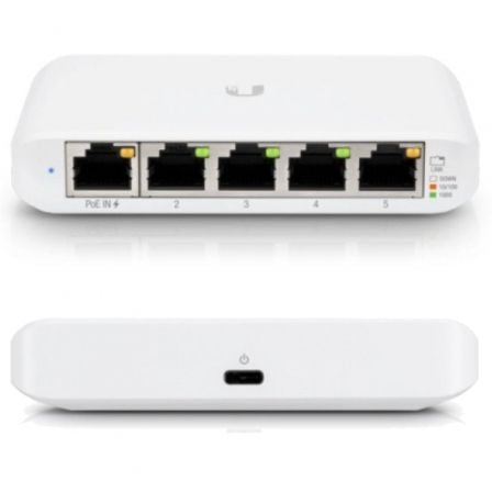 Switch Gestionado Ubiquiti USW-Flex Mini 5 Puertos/ RJ45 10/100/1000 PoE/ Pack 3 uds - Imagen 2