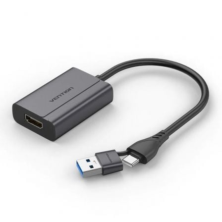 Adaptador Vention ACYHB/ USB Tipo-C Macho/ USB Macho – HDMI Hembra