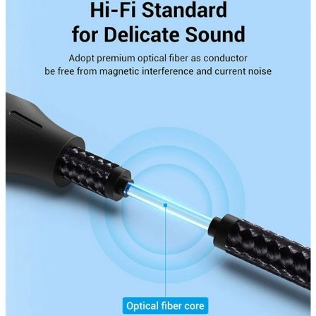 Cable de Audio de Fibra óptica Vention BAVHN/ 15m/ Gris - Imagen 3