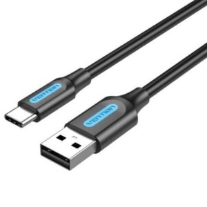 Cable USB 2.0 Tipo-C Vention COKBG/ USB Macho - USB Tipo-C Macho/ 480Mbps/ 1.5m/ Gris