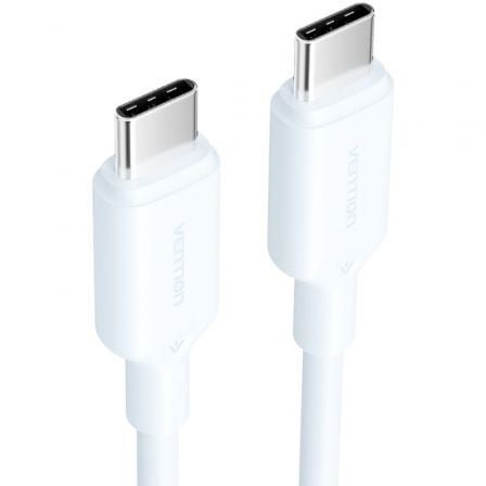 Cable USB 2.0 Tipo-C 3A Vention TRCSF/ USB Tipo-C Macho - USB Tipo-C Macho/ Hasta 60W/ 480Mbps/ 1m/ Azul - Imagen 2