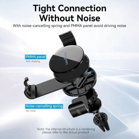 Soporte de Smartphone para Coche Vention KCSB0/ Negro - Imagen 4