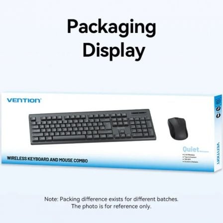 Teclado y Ratón Inalámbricos Vention Combo KTZB0-ES - Imagen 4