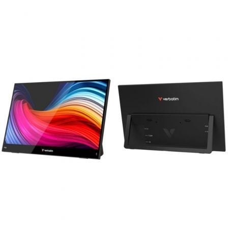 Monitor Portátil Táctil Verbatim Touch Light 14"/ Full HD/ Multimedia/ Negro
