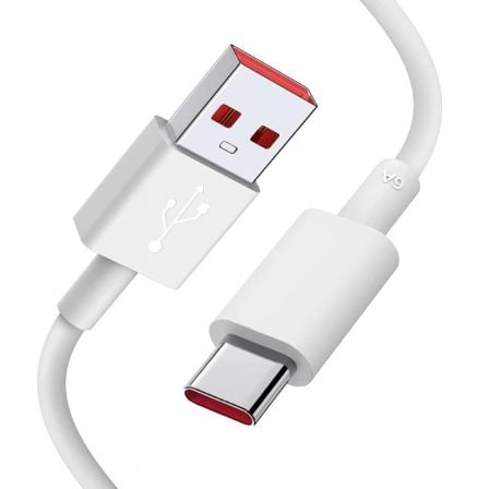 Cable USB Xiaomi 6A Type-A to Type-C/ USB Macho – USB Tipo-C Macho/ 1m/ Blanco