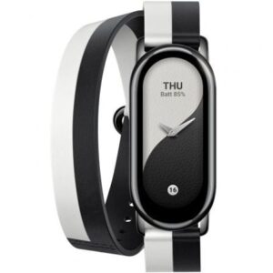 Correa Original para Pulsera Xiaomi Mi Smart Band 8 Double Wrap Strap/ Blanco y Negro
