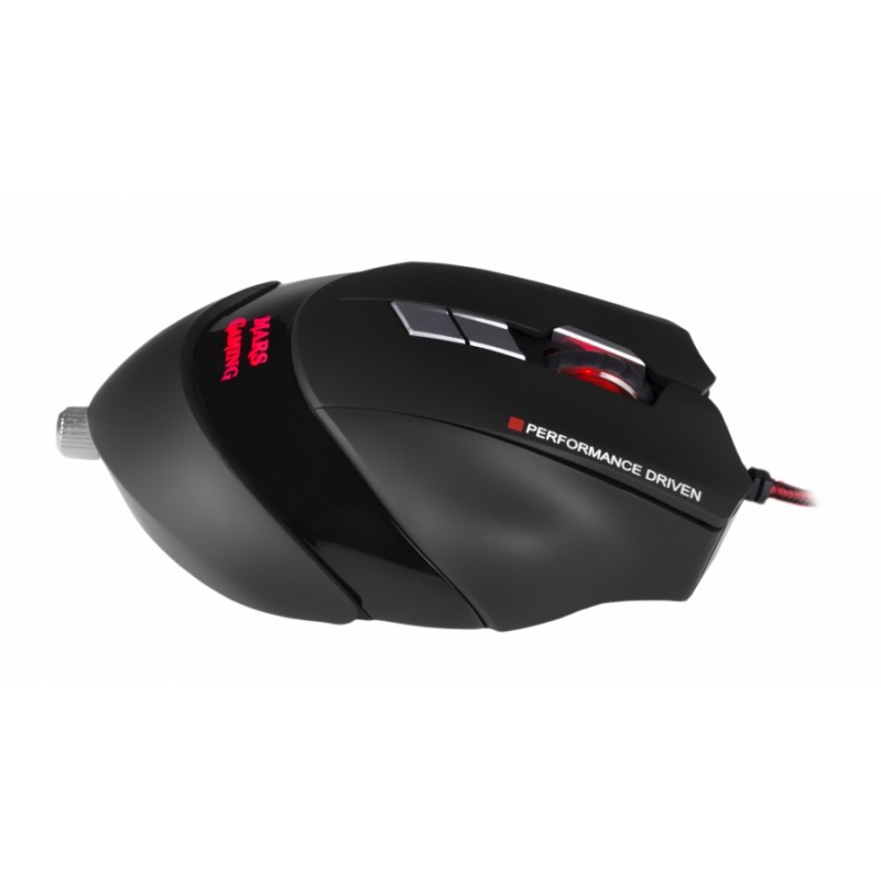 Ratón Gaming Mars Gaming MM3 | Láser 16400 DPI | 10 Botones Programables
