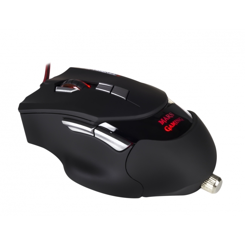 Ratón Gaming Mars Gaming MM3 | Láser 16400 DPI | 10 Botones Programables