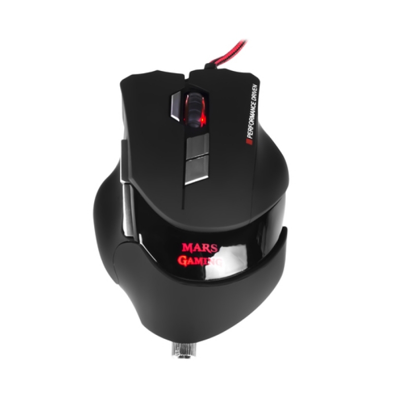 Ratón Gaming Mars Gaming MM3 | Láser 16400 DPI | 10 Botones Programables
