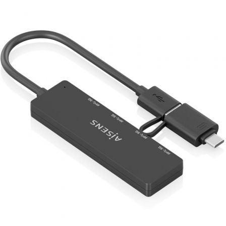 Hub USB Tipo-C + USB 3.1 Aisens A109-0987/ 4xUSB - Imagen 2