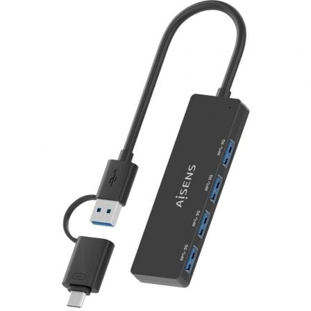 Hub USB Tipo-C + USB 3.1 Aisens A109-0987/ 4xUSB - Imagen 3