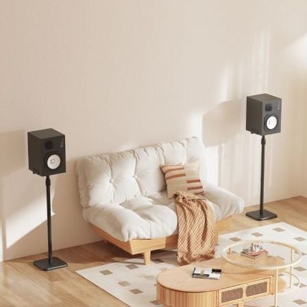 Soporte de Suelo Inclinable/ Giratorio Aisens SPK09U-429 para Altavoces/ hasta 5kg - Imagen 4