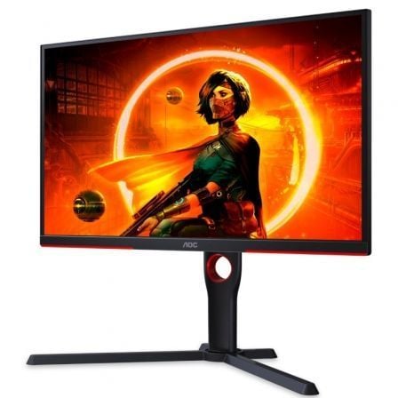 Monitor Gaming AOC 25G3ZM/BK 24.5"/ Full HD/ 0.5ms/ 240Hz/ VA/ Regulable en altura/ Negro y Rojo - Imagen 2