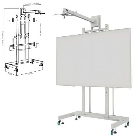 Soporte para Pizarra Interactiva Approx appIBSTD/ 80-120"